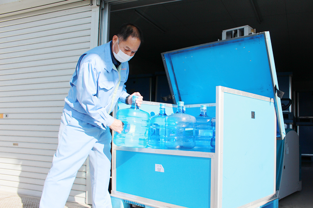 青森県八戸市、八戸市周辺へおいしいお水を宅配します